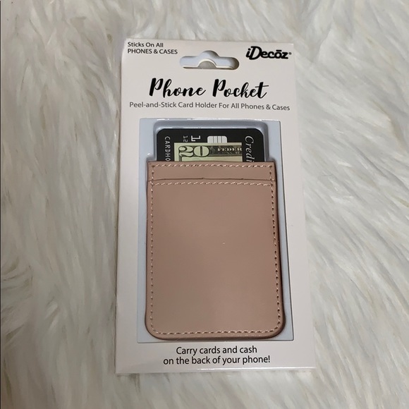 iDecoz Phone Pocket: Nude Leather - Picture 1 of 2